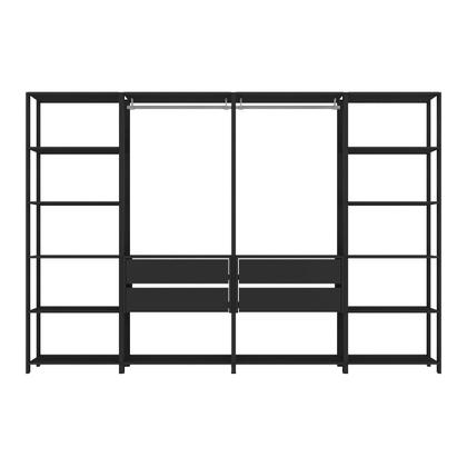 Imagem de Guarda-Roupas Closet Modulado 270cm 4 Peças com 4 Gavetas e Cabideiros Multimóveis MP4321