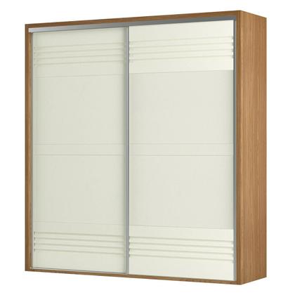 Imagem de Guarda Roupas com 2 Portas de Correr 223cm em 100% MDF  Freijó Off White Dalla Costa