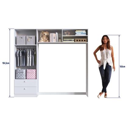Imagem de Guarda-Roupas Infantil 04 Portas e 02 Gavetas Branco