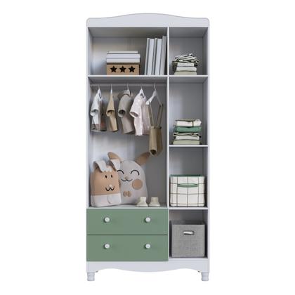 Imagem de Guarda Roupas Infantil 3 Portas e 2 Gavetas Linha Encanto