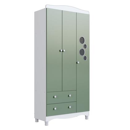 Imagem de Guarda Roupas Infantil 3 Portas e 2 Gavetas Linha Encanto