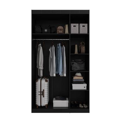 Imagem de Guarda Roupas Modulado com Espelho 3 Portas com Cabideiro Hera CabeCasa MadeiraOriginals