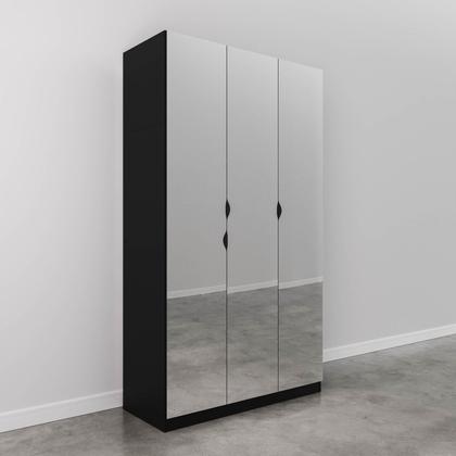 Imagem de Guarda Roupas Modulado com Espelho 3 Portas com Cabideiro Hera CabeCasa MadeiraOriginals