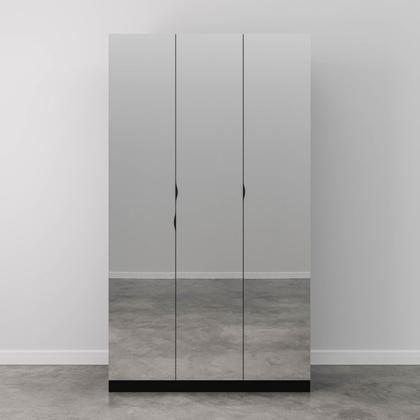 Imagem de Guarda Roupas Modulado com Espelho 3 Portas com Cabideiro Hera CabeCasa MadeiraOriginals