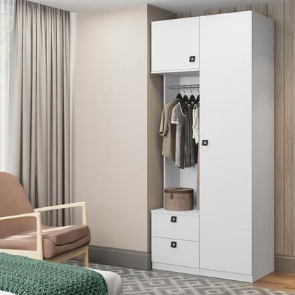 Imagem de Guarda Roupas Modulado com prateleiras e cabide FREE Be mobiliário
