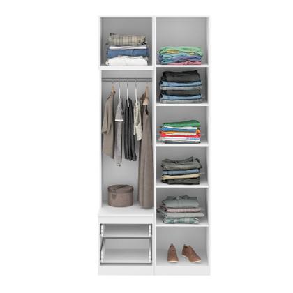 Imagem de Guarda Roupas Modulado com prateleiras e cabide FREE Be mobiliário