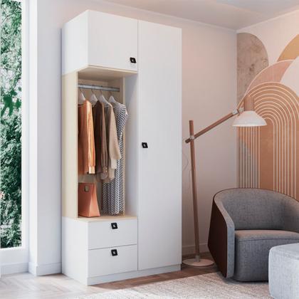 Imagem de Guarda Roupas Modulado com prateleiras e cabide FREE Be mobiliário