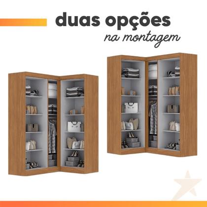 Imagem de Guarda Roupas Modulado de Canto Madrid com 5 Portas Maxel