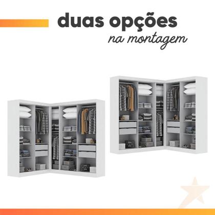 Imagem de Guarda Roupas Modulado de Canto Madrid com 9 Portas Maxel