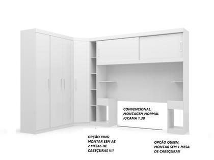 Imagem de Guarda roupas modulado genova plus multi medidas king/queen/convencional -batrol