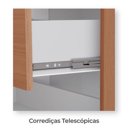 Imagem de Guarda-Roupas Reflecta 100% MDF Tuboarte 4 Portas 6 Gavetas c/ Kit de Espelhos e Pés