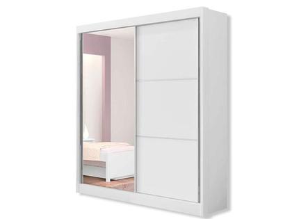 Imagem de Guarda-Roupas Solteiro 2 Portas c/ Espelho Versátil