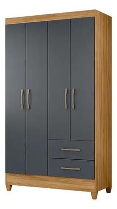 Imagem de Guarda Roupas Solteiro Com 4 Portas Chile - 4 Cores