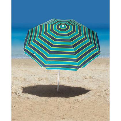Imagem de Guarda Sol 1,8m Aço Sombreiro Ipanema Praia Piscina Camping Turquesa - 1502 Tobee