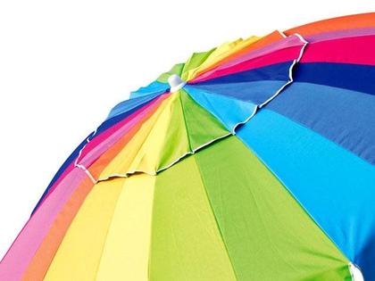 Imagem de Guarda Sol Articulável Rainbow 2,20 Metros Poliéster Alumínio MOR