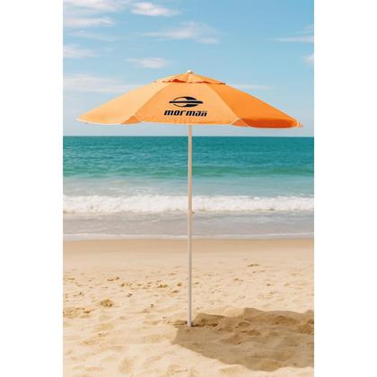 Imagem de Guarda Sol Bagum 1,60M Laranja e Preto Mormaii 8668 BelFix