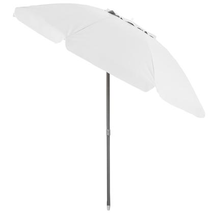 Imagem de Guarda Sol Bagum Alumínio 2,4m Articulável Praia Piscina Camping Branco - 12101 Belfix