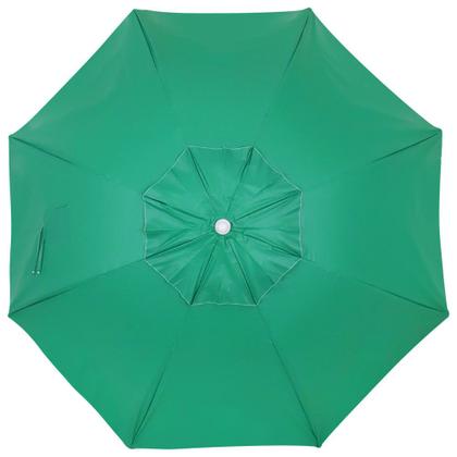 Imagem de Guarda-Sol Caioba em Bagum e Haste de Madeira 2,40m Verde Bandeira Bel
