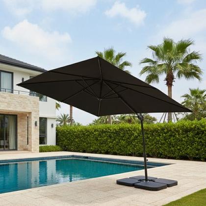 Imagem de Guarda Sol Roman Jardim Piscina Ombrelone 2,70m Com Base 60l