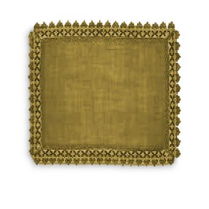 Imagem de Guardanapo Avulso Quadrado 45x45 com renda Rafimex Marrom