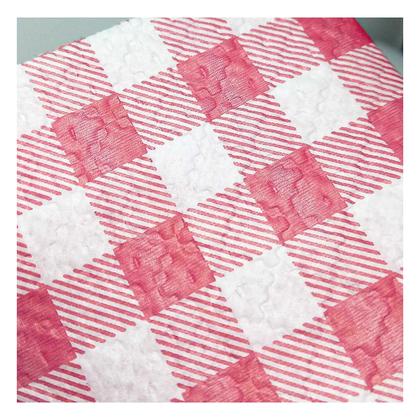 Imagem de Guardanapo de Papel Xadrez Vermelho 20cm x 21cm - 50 Unidades