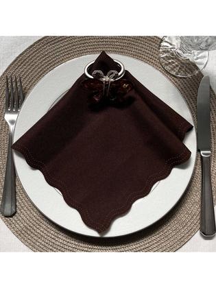 Imagem de Guardanapo de Tecido Oxford Kit 10 Unidades 33cm Corte a Laser e Cores Variadas Mesa Posta