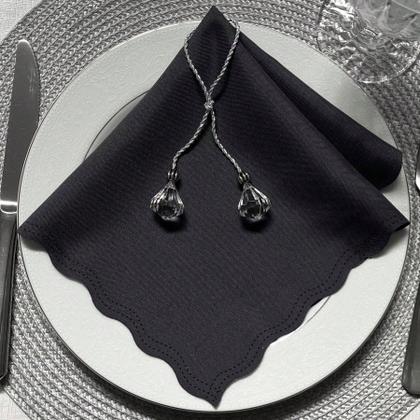 Imagem de Guardanapo de Tecido Oxford Kit 10 Unidades 33cm Corte a Laser e Cores Variadas Mesa Posta