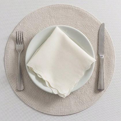 Imagem de Guardanapo de Tecido Oxford Kit 10 Unidades 33cm Corte a Laser e Cores Variadas Mesa Posta