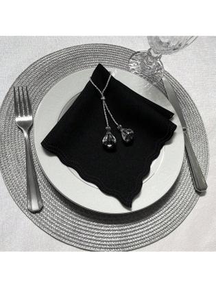 Imagem de Guardanapo de Tecido Oxford Kit 10 Unidades 33cm Corte a Laser e Cores Variadas Mesa Posta