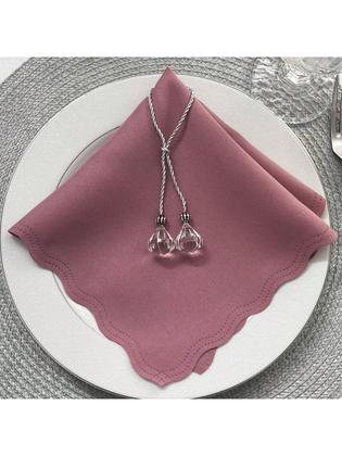 Imagem de Guardanapo de Tecido Oxford Kit 10 Unidades 33cm Corte a Laser e Cores Variadas Mesa Posta