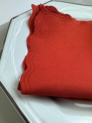 Imagem de Guardanapo de Tecido Oxford Kit 10 Unidades 33cm Corte a Laser e Cores Variadas Mesa Posta