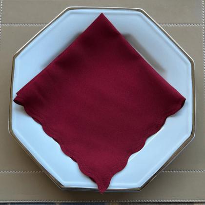 Imagem de Guardanapo de Tecido Oxford Kit 10 Unidades 33cm Corte a Laser e Cores Variadas Mesa Posta