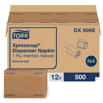 Imagem de Guardanapo dispensador Tork Xpressnap Natural N4 de 1 camada 12x500