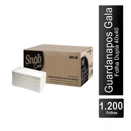 Imagem de Guardanapo Grande Folha Dupla Gala 40x40 com 1.200 unidades Snob