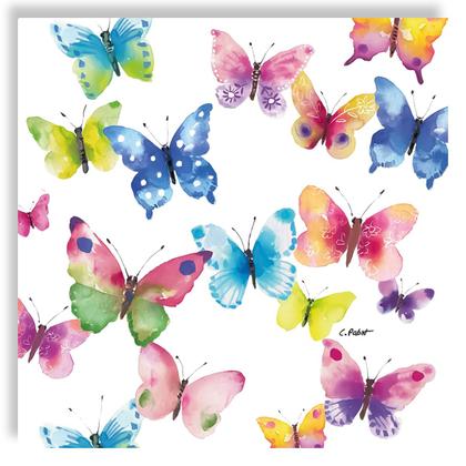 Imagem de Guardanapo para Decoupage 33x33 Borboletas Coloridas C/2