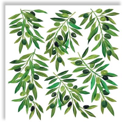 Imagem de Guardanapo para Decoupage 33x33 Folhas de Oliveiras C/2