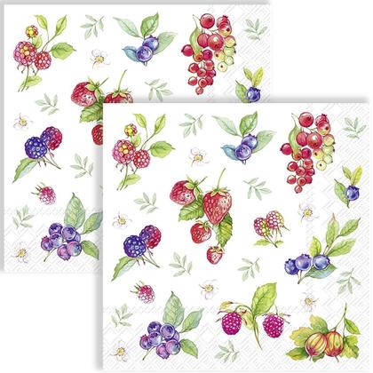 Imagem de Guardanapo para Decoupage Ihr 33x33 Frutas Verdes C/ 20 Unidade