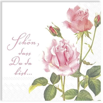 Imagem de Guardanapo para Decoupage Ihr 33x33 Uma Rosa para Voce C/ 20 Unidade