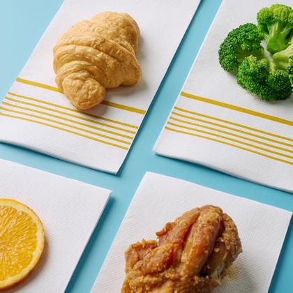 Imagem de Guardanapos de jantar de papel JOLLY CHEF, pacote com 200 camadas, ouro de 2 camadas, 40x40cm