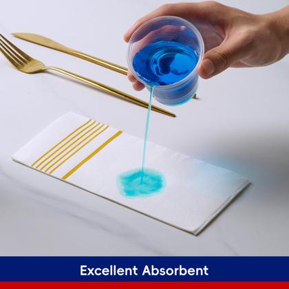 Imagem de Guardanapos de jantar de papel JOLLY CHEF, pacote com 200 camadas, ouro de 2 camadas, 40x40cm