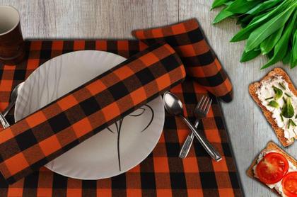 Imagem de Guardanapos de pano Urban Villa Halloween Dinner 100% algodão (conjunto de 12)