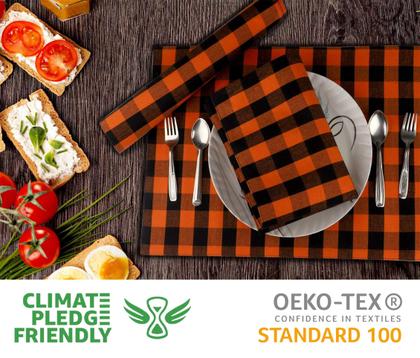 Imagem de Guardanapos de pano Urban Villa Halloween Dinner 100% algodão (conjunto de 12)