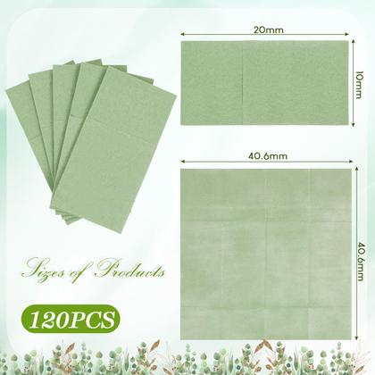 Imagem de Guardanapos descartáveis de linho Seajan Sage Green 120 unidades