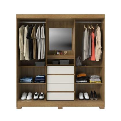 Imagem de GuardaRoupa Italo Casal 2 Portas de Correr com Espelho