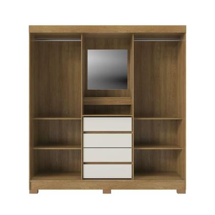 Imagem de GuardaRoupa Italo Casal 2 Portas de Correr com Espelho