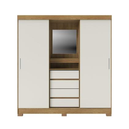 Imagem de GuardaRoupa Italo Casal 2 Portas de Correr com Espelho