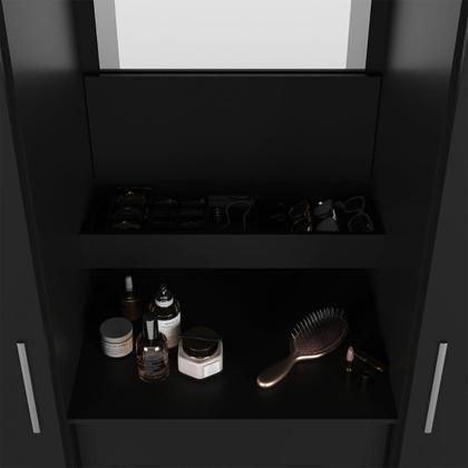 Imagem de GuardaRoupa Italo Casal 2 Portas de Correr com Espelho