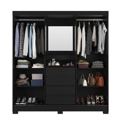 Imagem de GuardaRoupa Italo Casal 2 Portas de Correr com Espelho