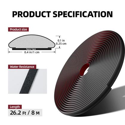 Imagem de Guarnição de moldagem de parede Peel and Stick JSIWOTH 26,2 pés em forma de D