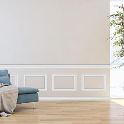 Imagem de Guarnição de moldagem de parede Peel and Stick Taaizau 3 m x 3,3 cm PVC